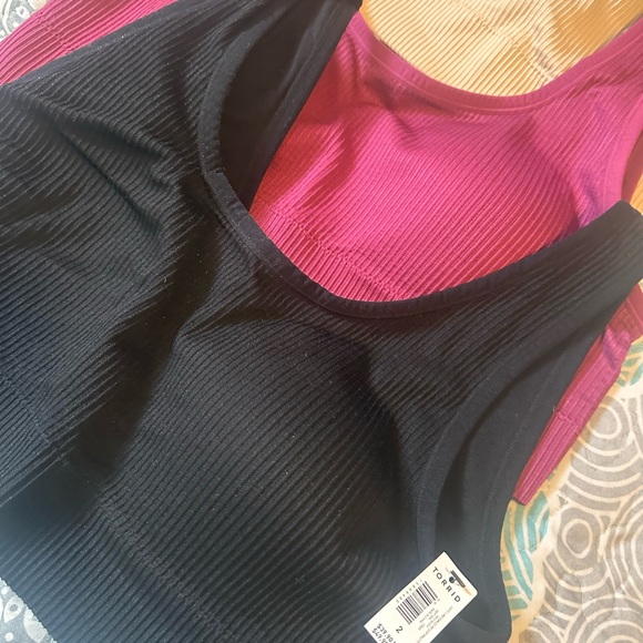 Torrid Size 2 lightly lined seamless rib scoop Bralette - Picture 3 of 4